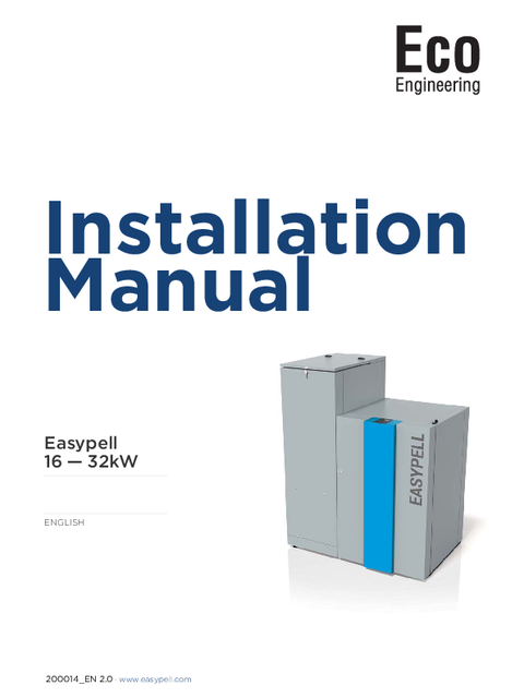 Easypell pellet boiler installation manual 2018